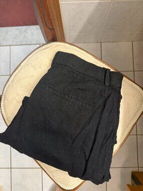 Black Abercrombie & Fitch Linen Pants